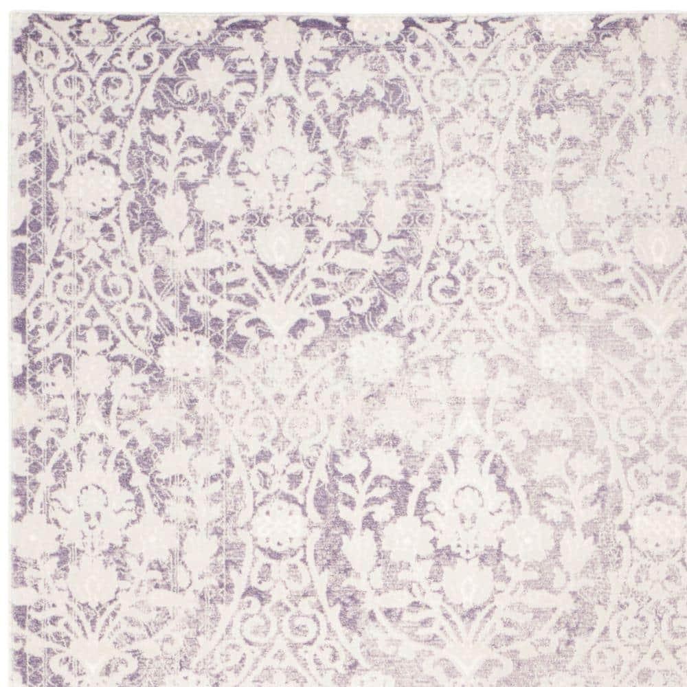 Safavieh Passion Parc 7 x 9 (ft) Loomed Synthetic Lavander/Ivory Rectangular Indoor Distressed/Overdyed Vintage Area rug