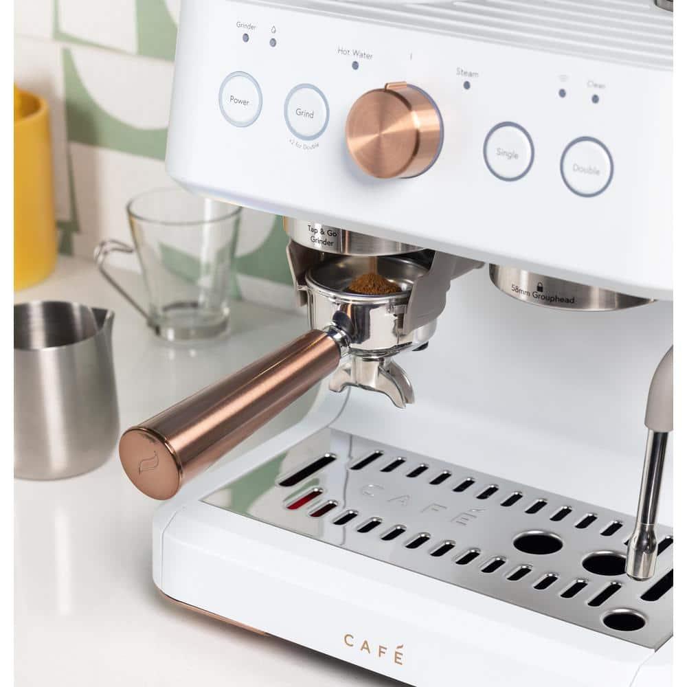 Café ™ Matte White Bellissimo Semi-Automatic Espresso Machine