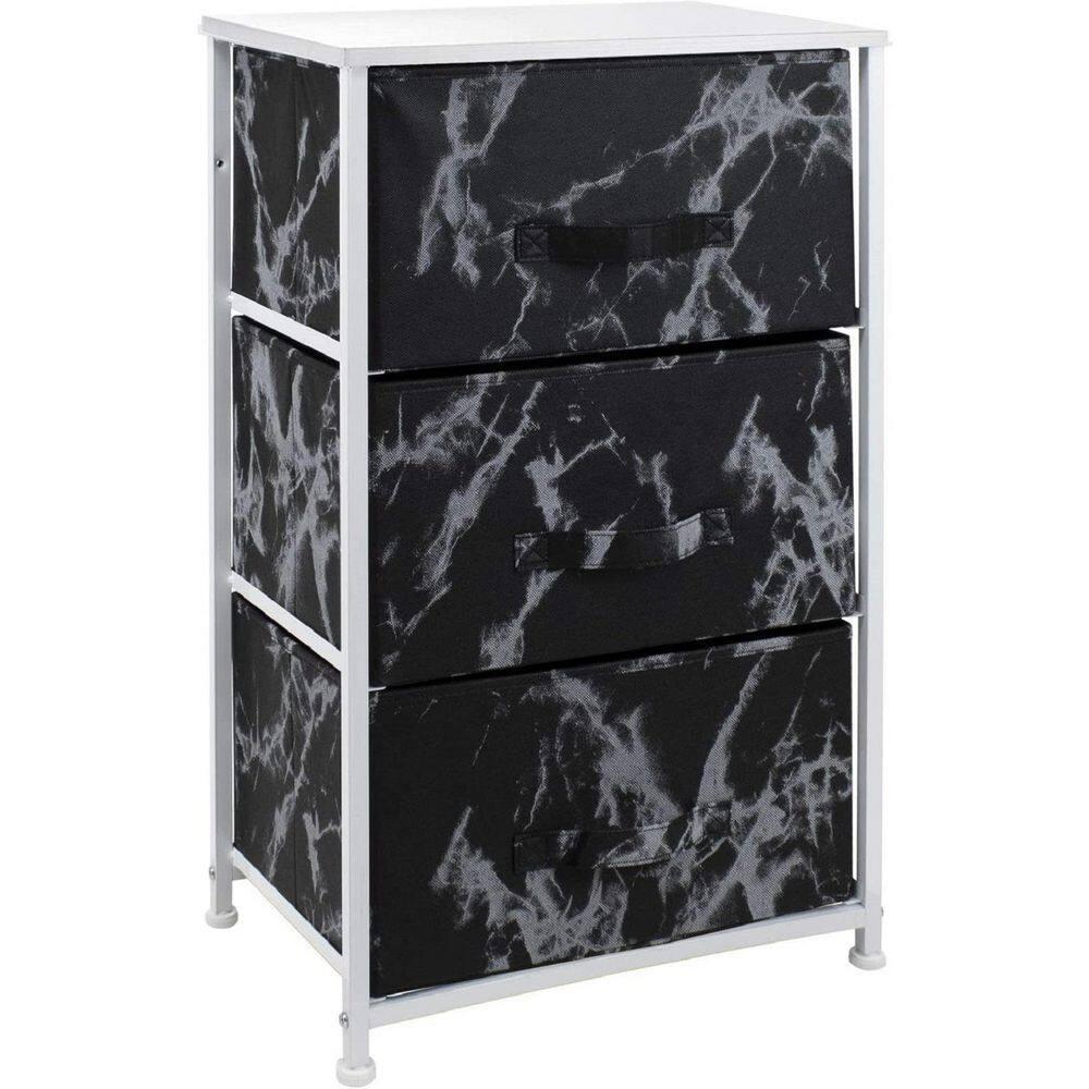 Sorbus Sorbus 3 Drawers Nightstand with Steel Frame and Wood Top