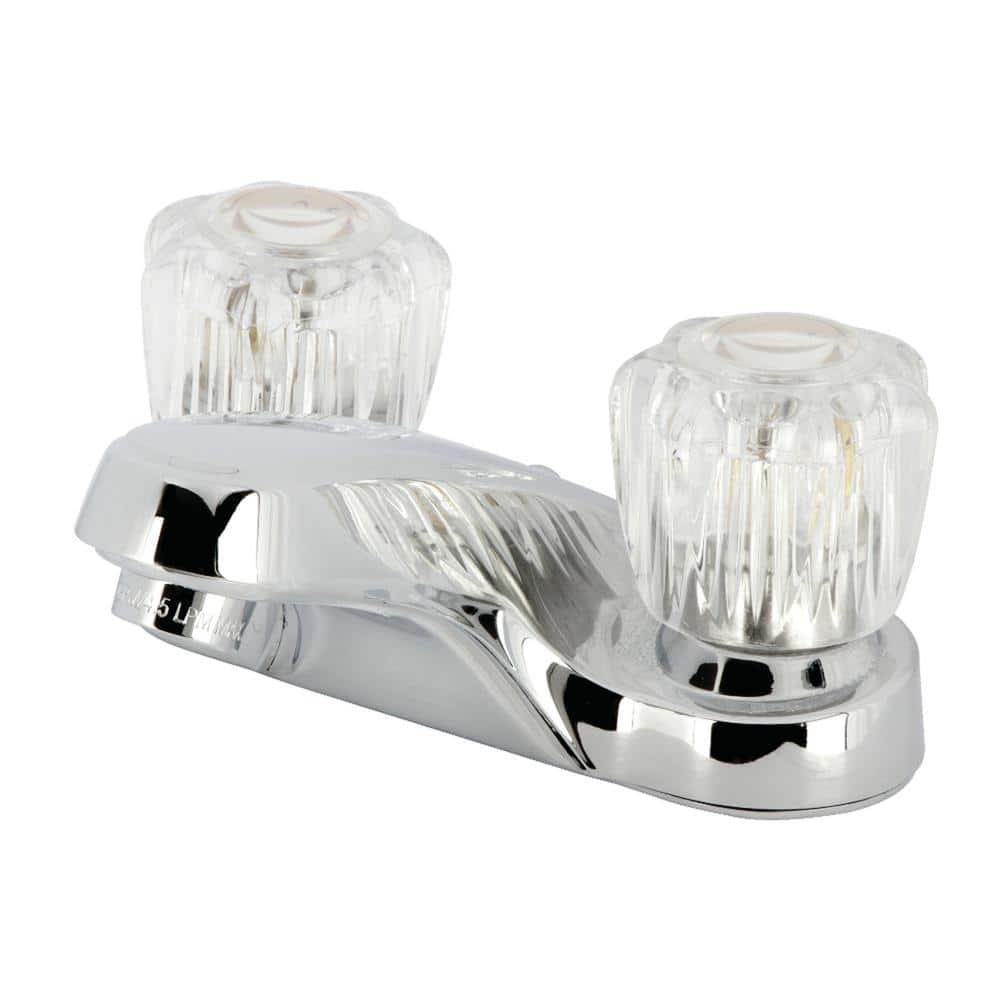 4 in. Centerset Bathroom Faucet, Polished Chrome