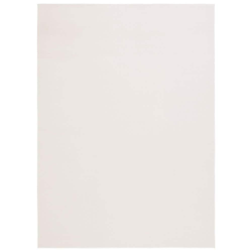 Safavieh  Faux Rabbit Fur Machine Washable Slip Resistant Nanami Rug 5' x 7' - Beige