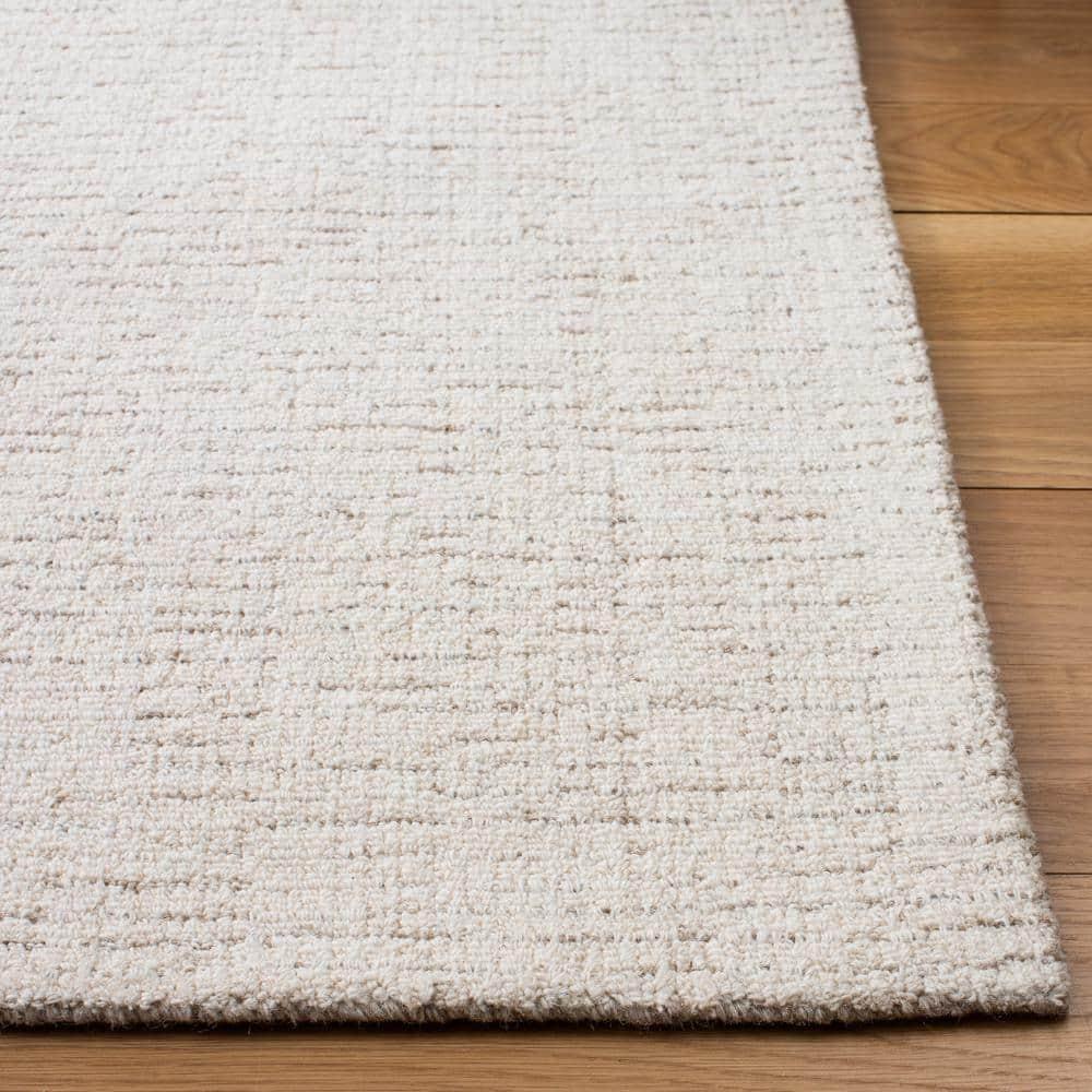 Abstract ABT468 Handmade Indoor Area Rug - Ivory/Beige - 8'x8' - Safavieh