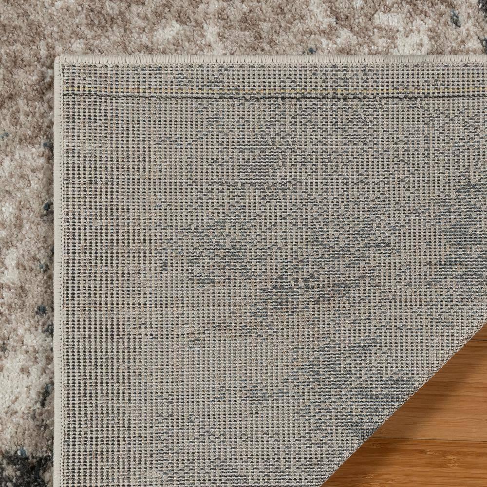 Gertmenian Heirloom Huma Modern Abstract Beige Black Blue Polypropylene Area Rug