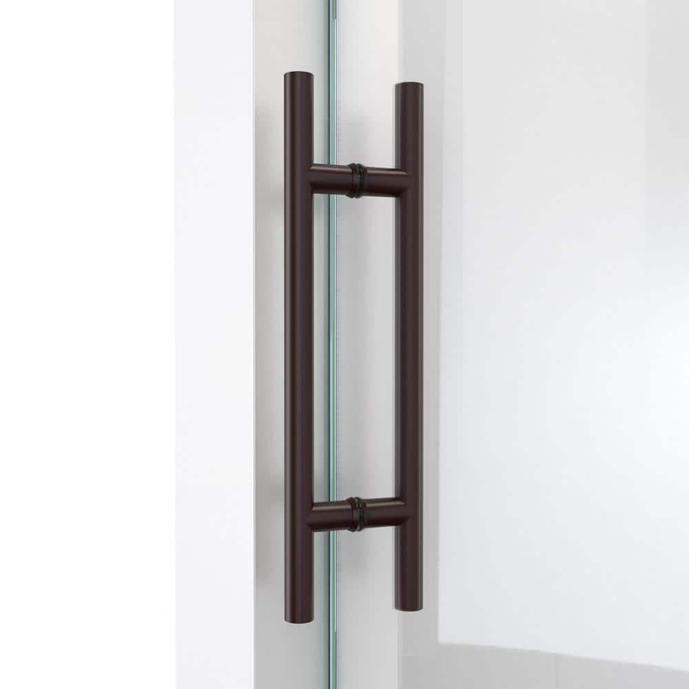 DreamLine 72.38" W x 34.5" D x 76" H Frameless Rectangle Sliding Shower Enclosure SE6172F340VDX06