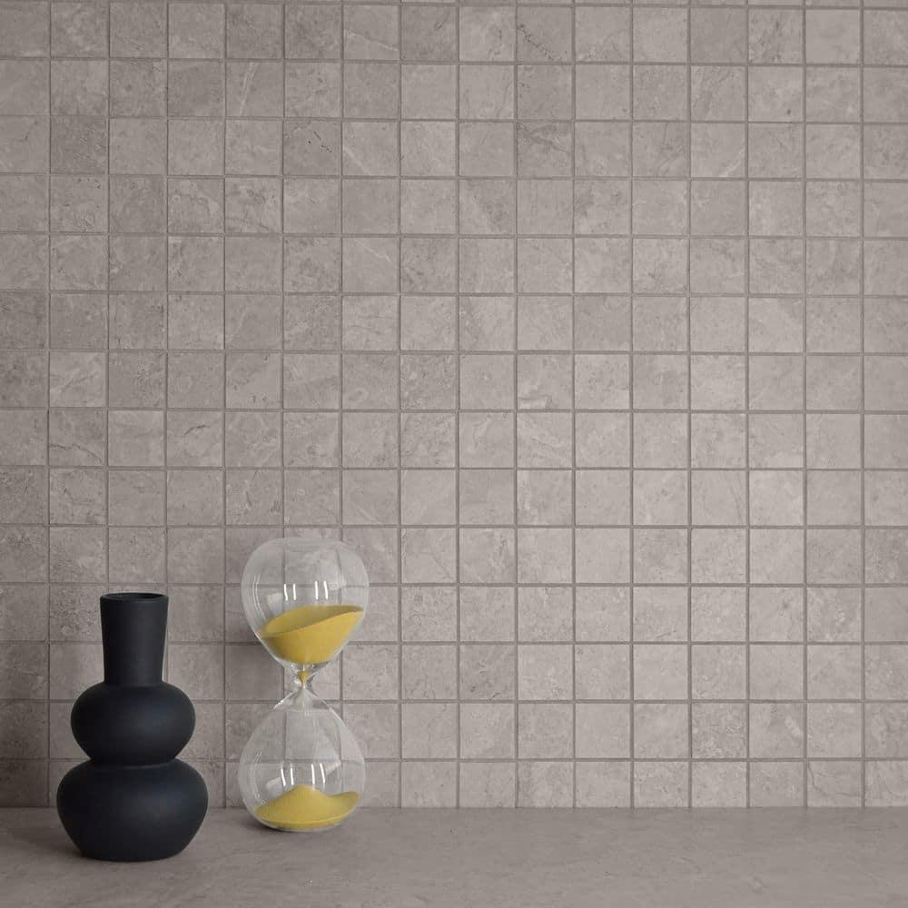 Nova 11.81 In. X 11.81 In. Matte Porcelain Mosaic Floor And Wall Tile (0.96 Sq. Ft. / Each)