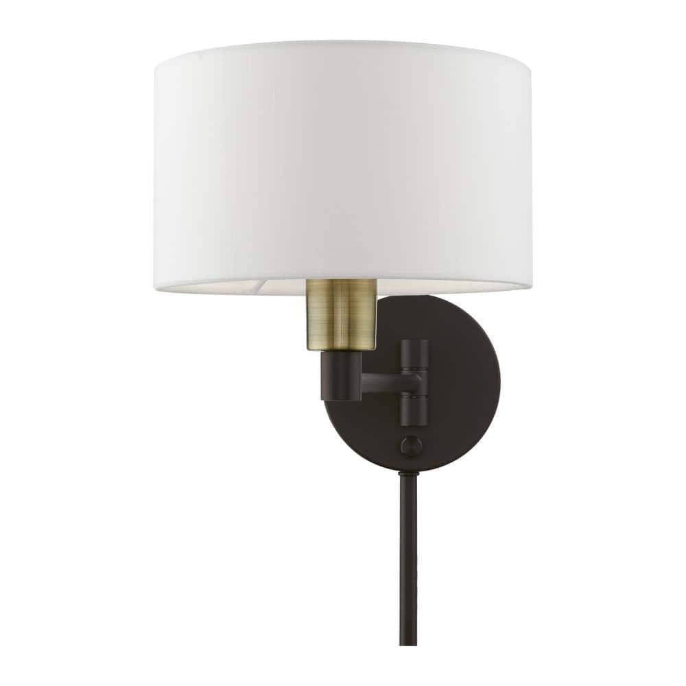 Livex Lighting 1 - Light Wall Light in  Bronze/Antique Brass