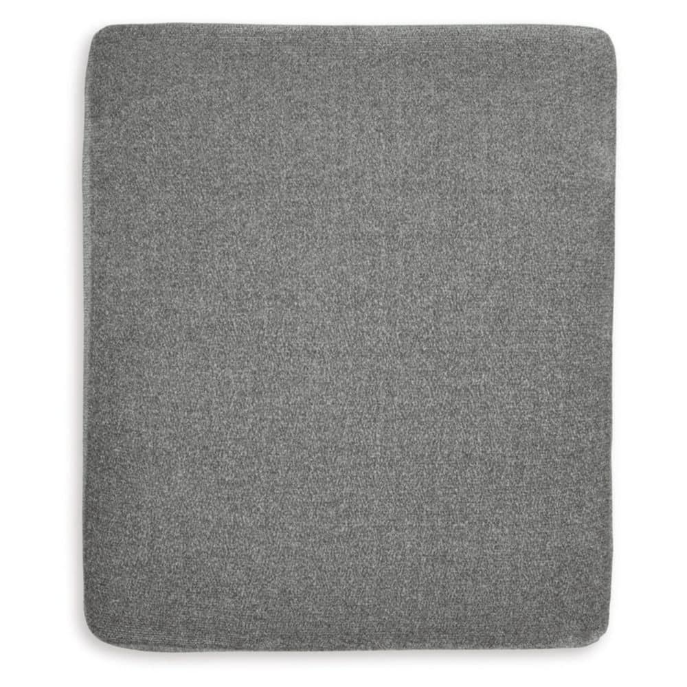 Signature Design by Ashley Contemporary Hazela Ottoman Chenille Charcoal