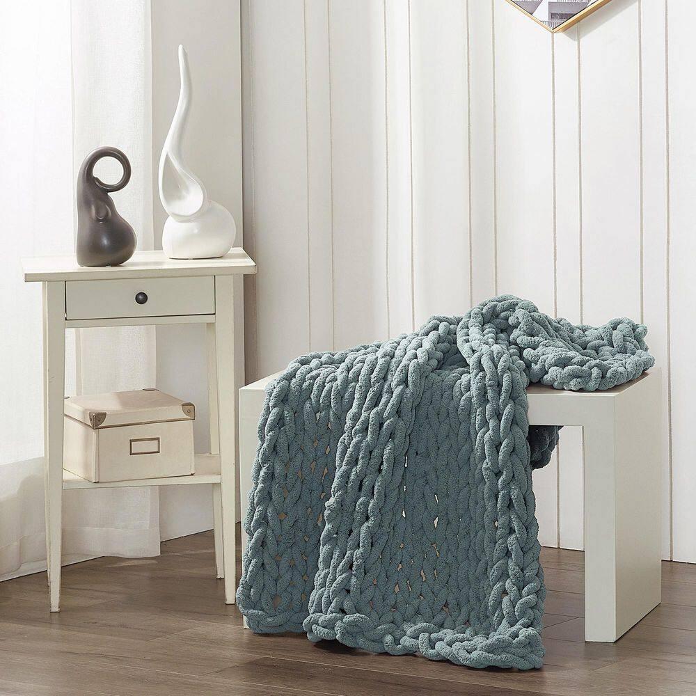 Donna Sharp Chenille Knitted Chenille Throw