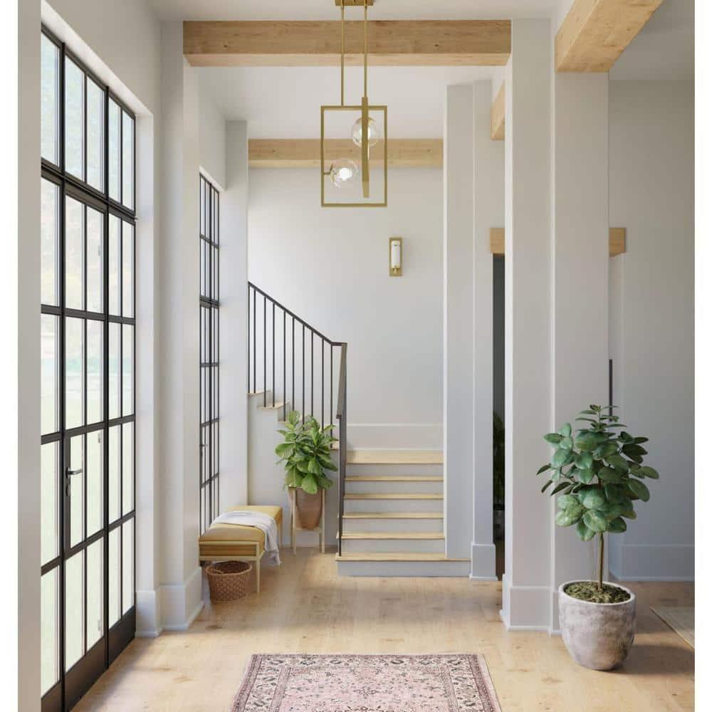Progress Lighting Atwell 2-Light Pendant, Brushed Bronze, Clear Globe Shades