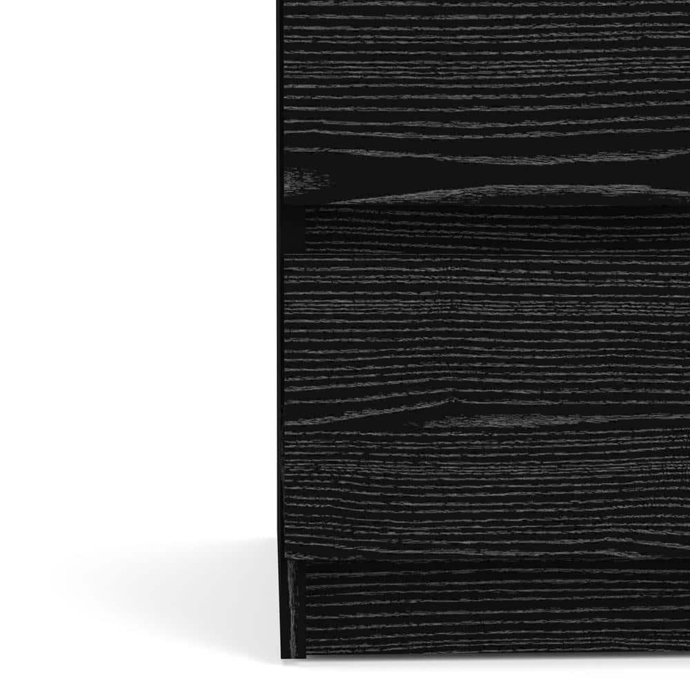 Wood Scottsdale 5 Drawer Chest in Black Woodgrain-Tvilum