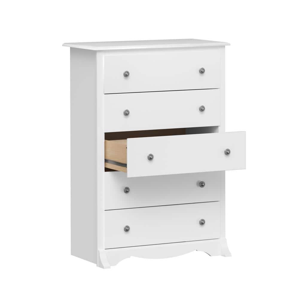 45.12" Monterey Vertical Dresser White - Prepac