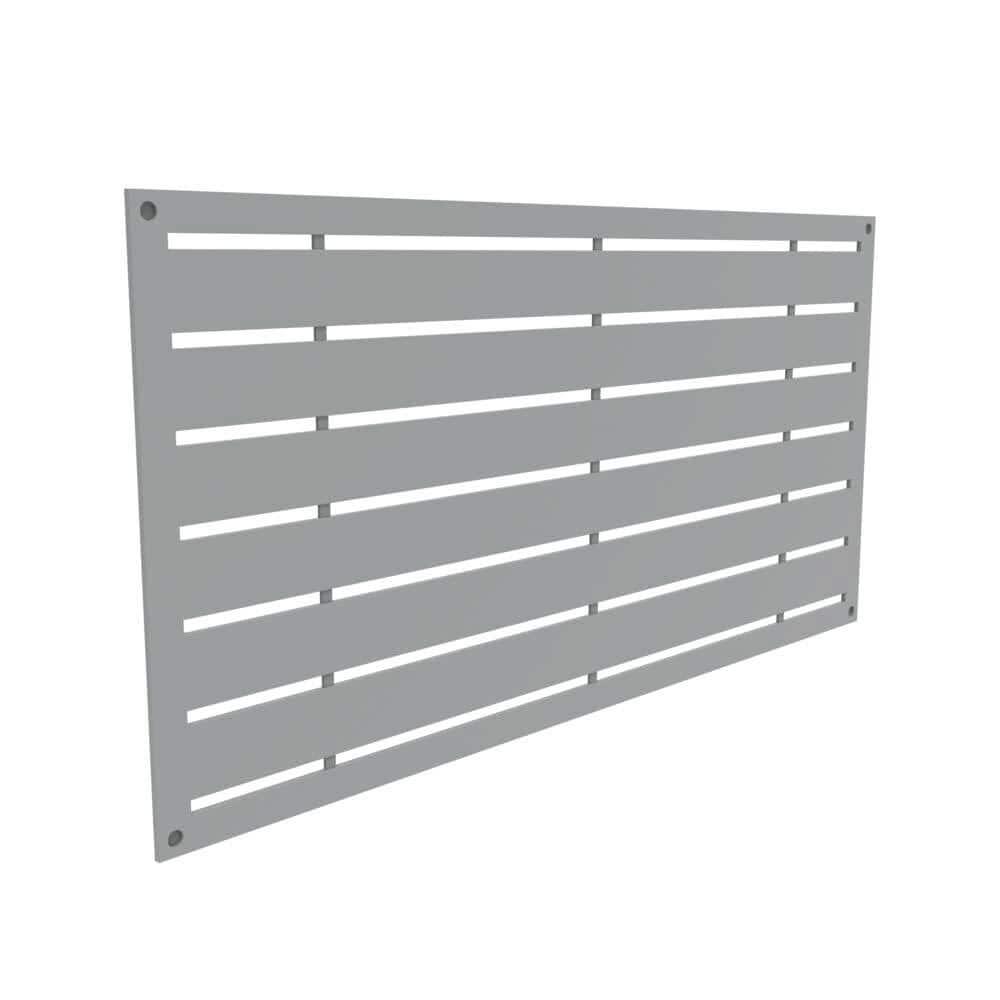 Boardwalk Gray Polypropylene Decorative Screen Panel, 2-ft x 4-ft