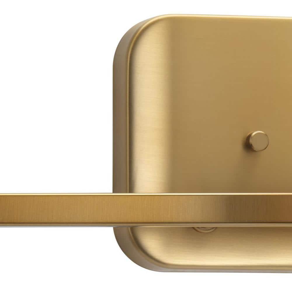 Progress Lighting Elevate 2-Light Bath in Brushed Bronze, Etched White Glass Shade, Steel Collection