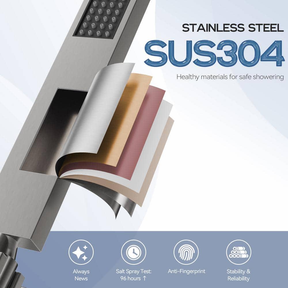 Cascade Bliss Luxury Complete Shower System with Rough-in Valve