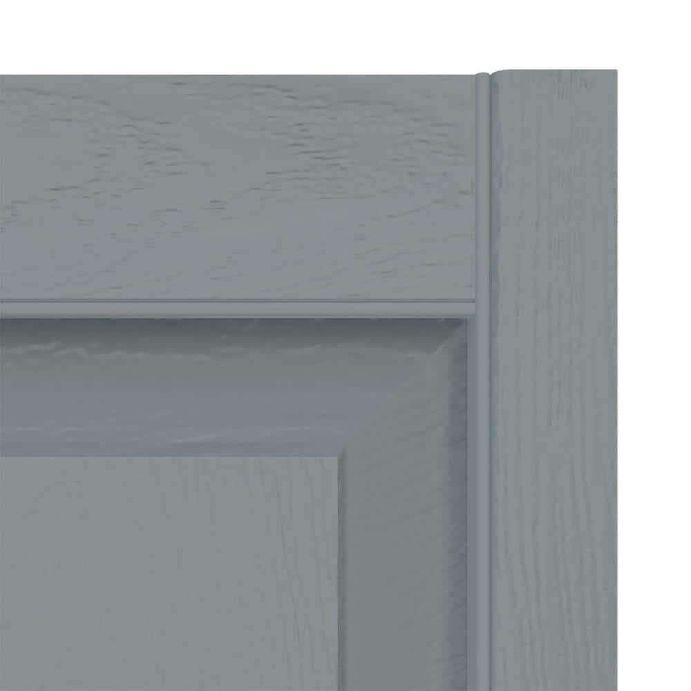 Builders Edge Builders Edge, TailorMade Two Equal Panels, Raised Panel Shutters, Includes Matching Installation Spikes (Per Pair)