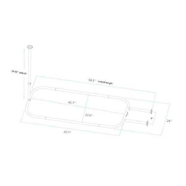 Utopia Alley 58'' D-Shaped Enclosure