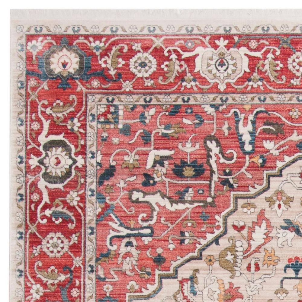 Vintage Persian VTP479 Power Loomed Area Rug - Red/Ivory - 8'x10' - Safavieh.