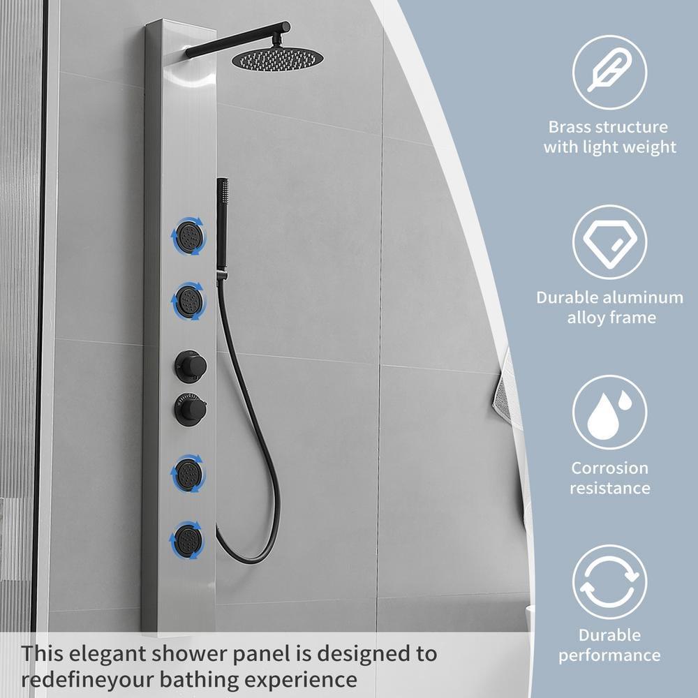 52.36'' Shower Panel with Adjustable Shower Head