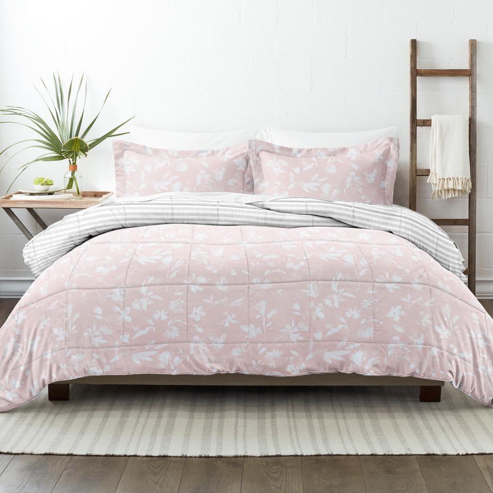 Becky Cameron Down Alternative Pressed Flowers Reversible Comforter Set