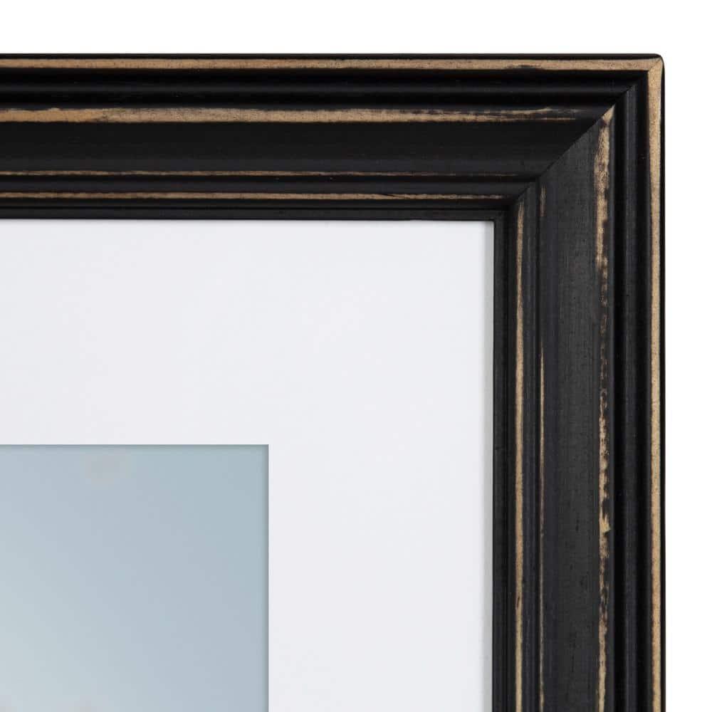 6pc Bordeaux Frame Box Set Black - Kate & Laurel All Things Decor: Wall Display, Sawtooth Hanger, Wood Material