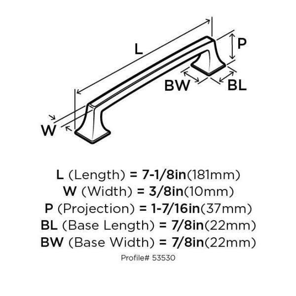 Mulholland 6 5/16" Center to Center Bar Pull