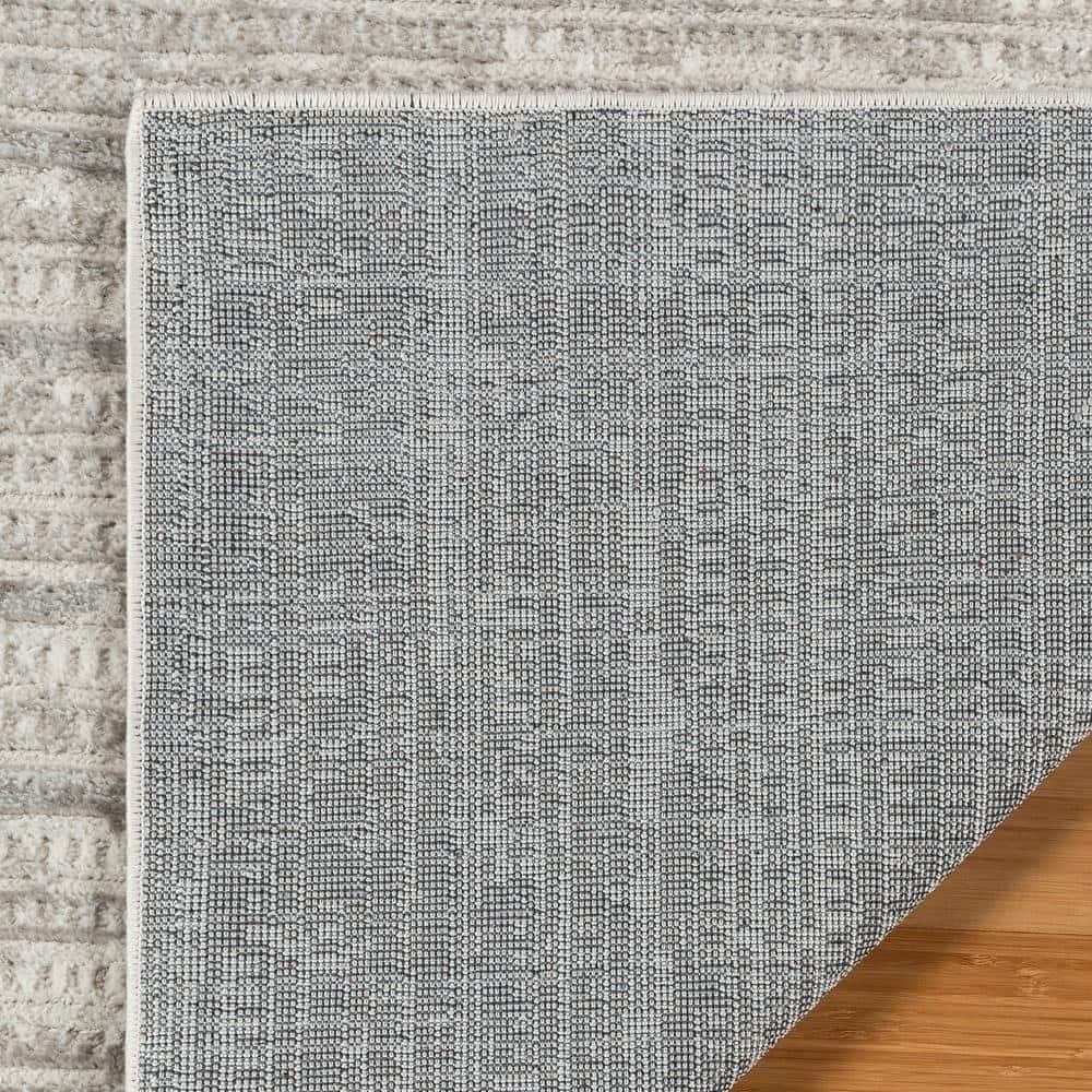 Adirondack ADR113 Machine Made Indoor Area Rug - Ivory/Silver - 6'x9' - Safavieh