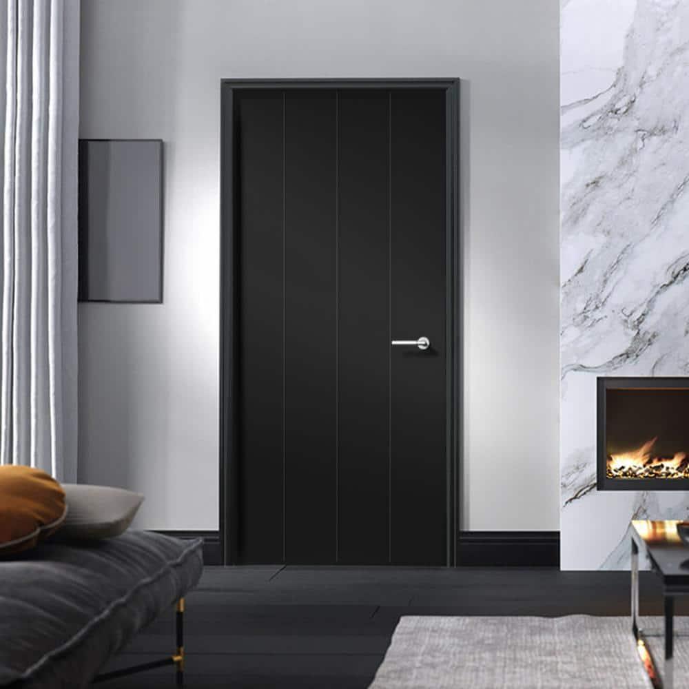 Calhome Hollow Paneled Painted Slab Door