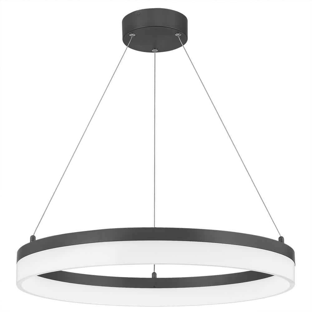 Danica Single Light Metal Dimmable LED Chandelier
