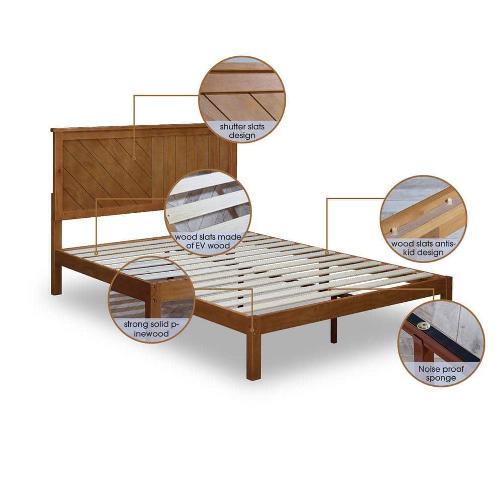 MUSEHOMEINC Wood Bed