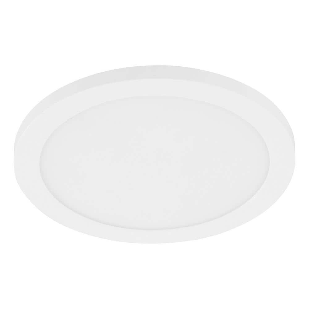 EGLO Trago 9 1 -Light 8.86-in White Flush Mount Light ENERGY STAR Certified