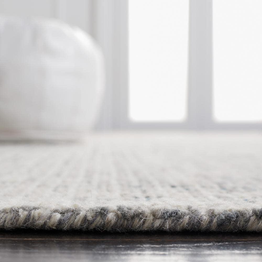 Abstract ABT468 Handmade Indoor Area Rug - Gray/Ivory - 6'x9' - Safavieh