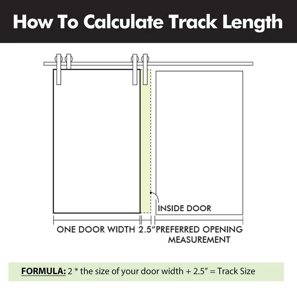Homacer Black Rustic Single Track Bypass Sliding Barn Door Hardware Kit 6.6ft Black Rustic Carbon Steel Powder Coated Barn Door Hardware Kit