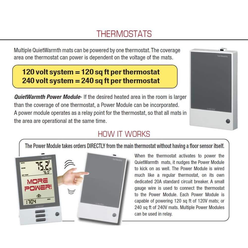 QuietWarmth 1.5 ft. x 5 ft. x 0.016 in. 120-Volt Radiant Heat Film for Floating Floors (Covers 7.5 sq. ft.)
