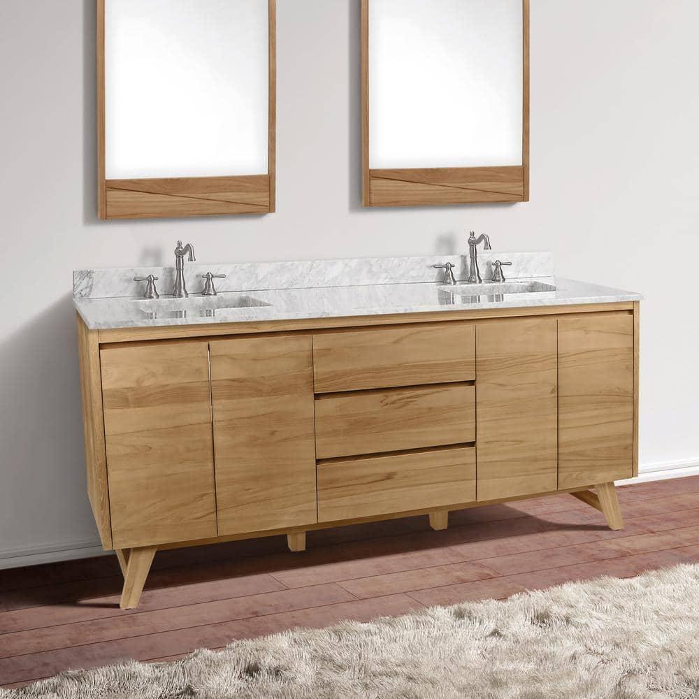 Avanity Coventry 73'' Double Bathroom Vanity with Marble Top