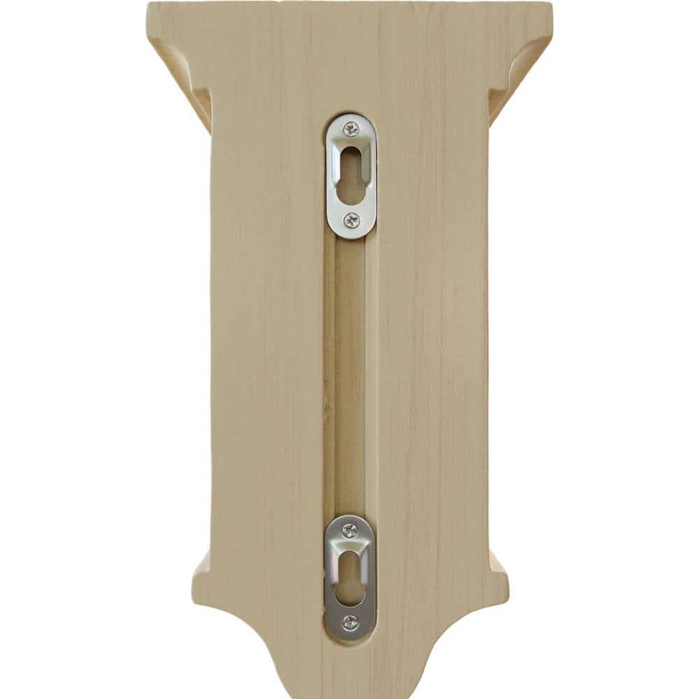 Ekena Millwork 5"W x 5"D x 9"H Arts and Crafts Corbel, Rubberwood
