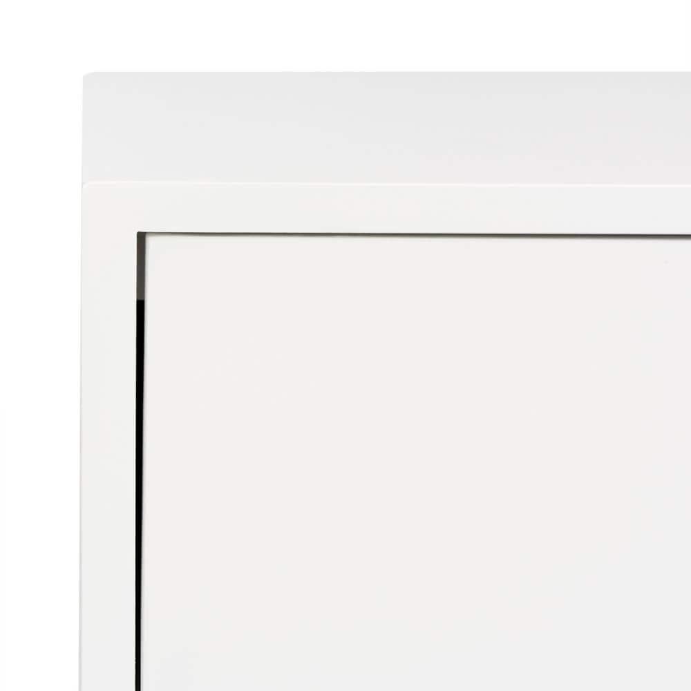 Zarina Modern Cross Leg End Table - White - Safavieh.