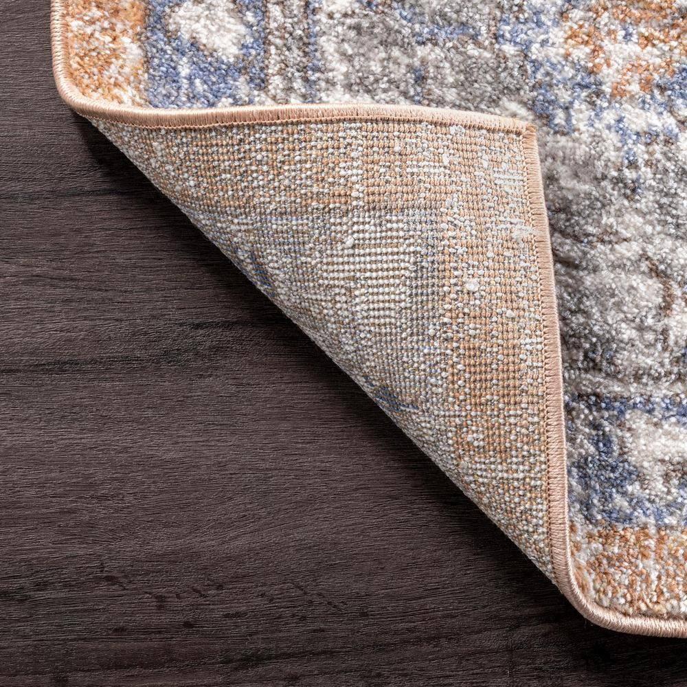 Nuloom Jacquie Medallion 6 Square Indoor Area Rug for Living Room Bedroom Dining Room Kitchen, Peach/Beige