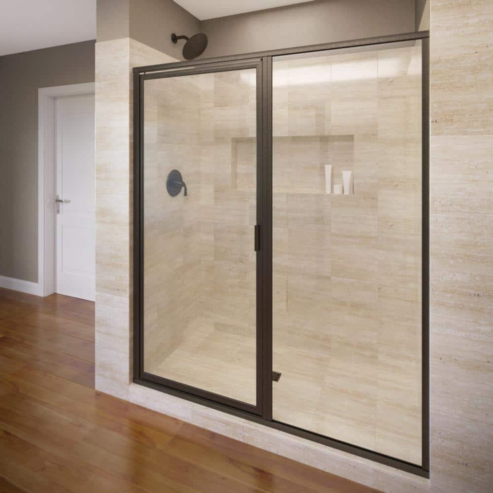 Deluxe 46" x 68.63" Pivot Framed Shower Door