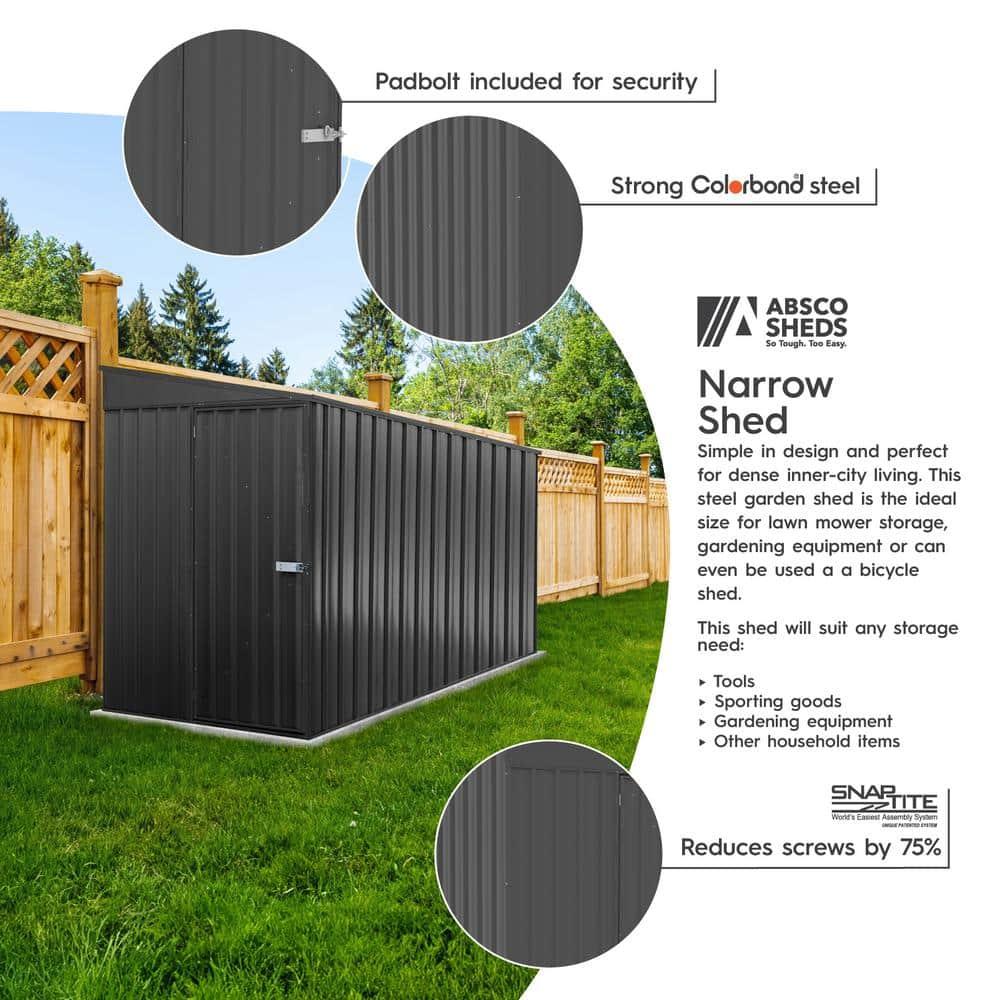 Absco Durango Galvanized Steel Storage Shed
