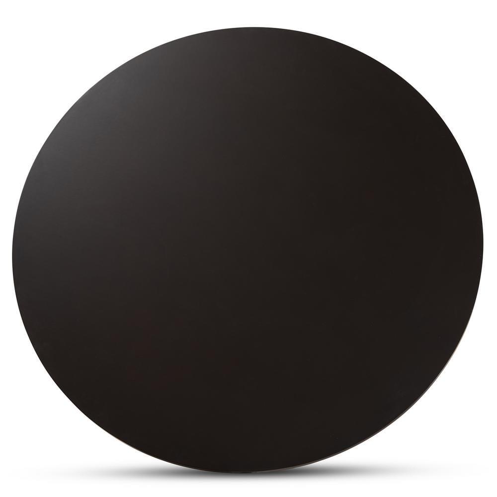 Baxton Studio Kenji Dark Brown Finished 48-Inch-Wide Round Wood Dining Table