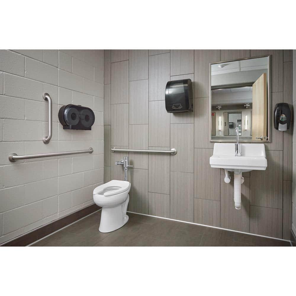 Greenwich Vitreous China Rectangular Wall Mount Bathroom Sink with Overflow