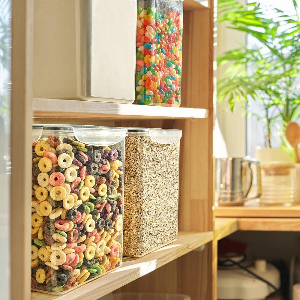 Sorbus 2 Pack Airtight (5qt/170oz) Food Storage Containers with Lids, Labels & Marker -Store Baking Supplies, Sugar, Flour, Rice and More -BPA Free