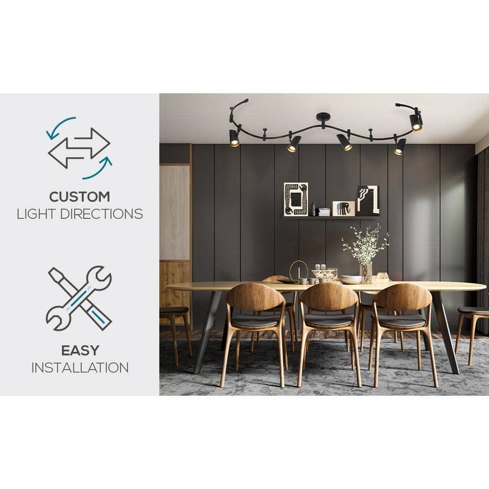 Catalina Lighting Lunar 5-Light LED Flex Track