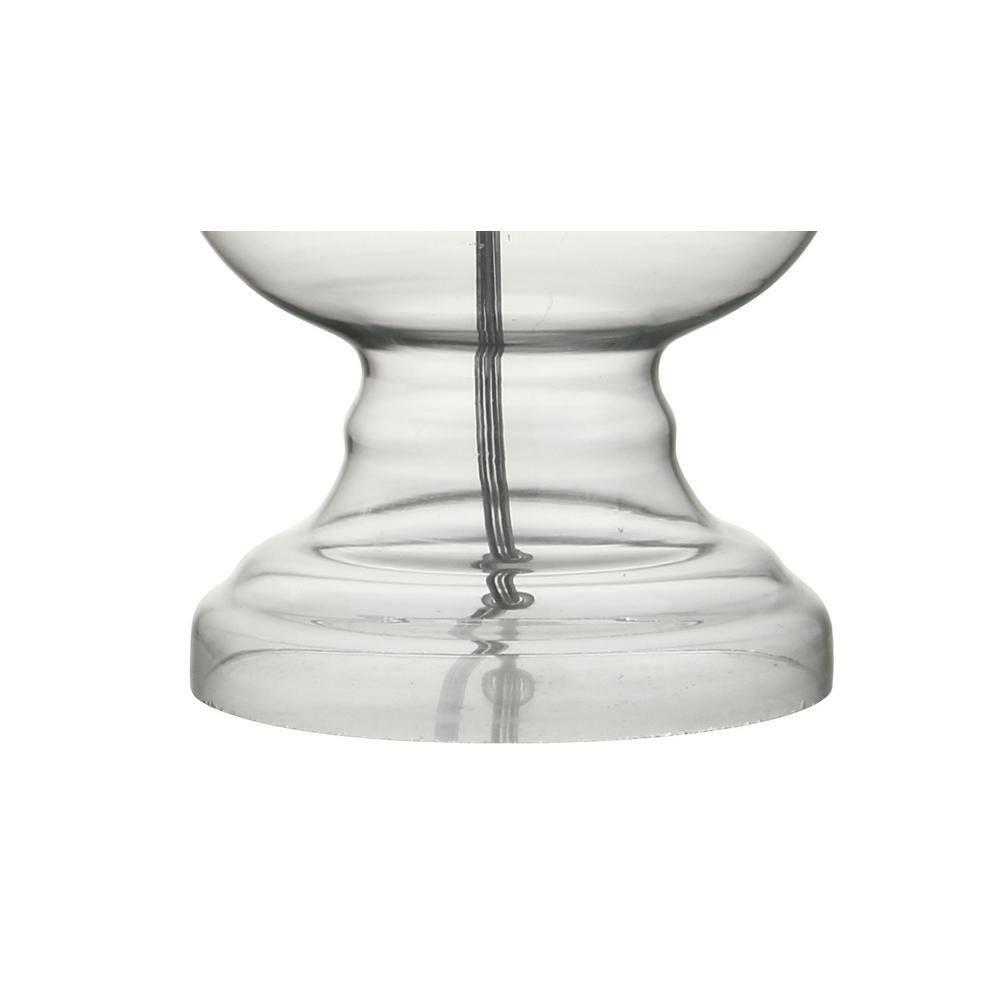 JONATHAN Y JYL1061B-SET2 Set of 2 Table Lamps Genie 28.5" Glass LED Table Lamp Contemporary Transitional Bedside Desk Nightstand Lamp for Bedroom Living Room Office College Bookcase, Clear