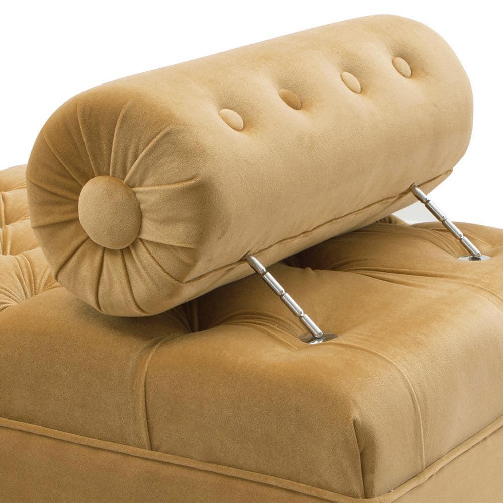 Lewis Bolster Arm Entryway Polyester Cream Bench