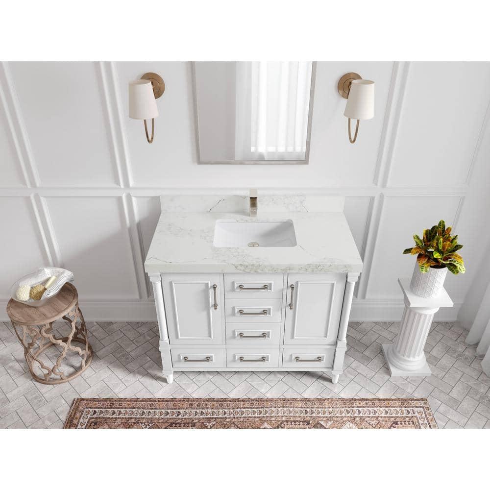 Willow Collections Aberdeen 42'' Single Bathroom Vanity with Quartz Top