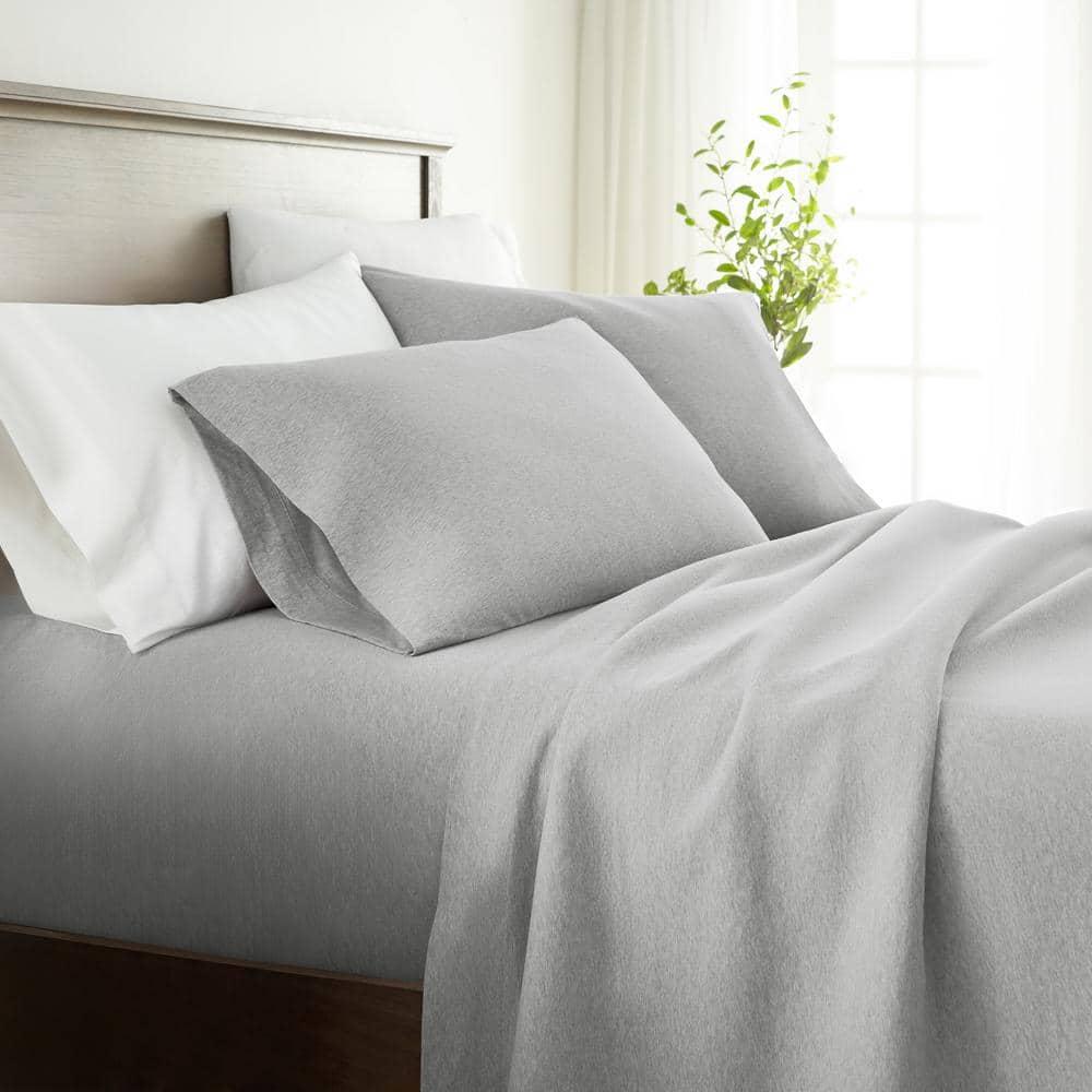 4 Piece 100% Cotton Jersey Knit Sheet Sets
