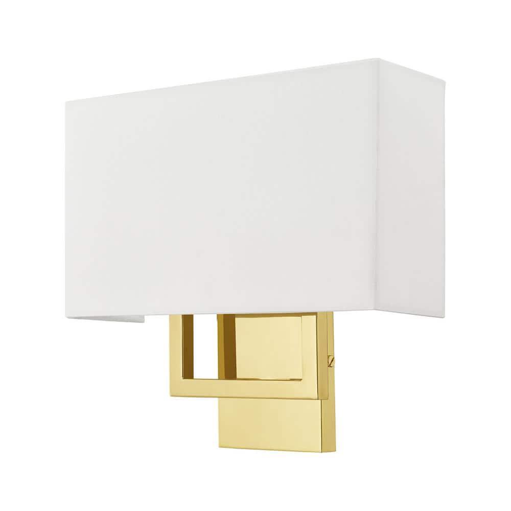 Livex Lighting Pierson 2 - Light Wall Light in  Polished Brass