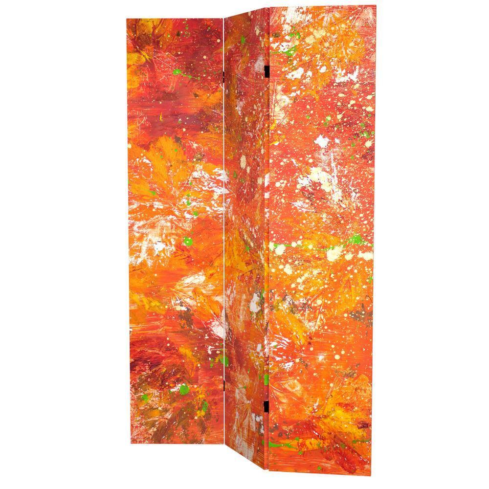 Red Lantern 6 ft. Tall Double Sided Twilight Reverie Canvas Room Divider, Transcendence