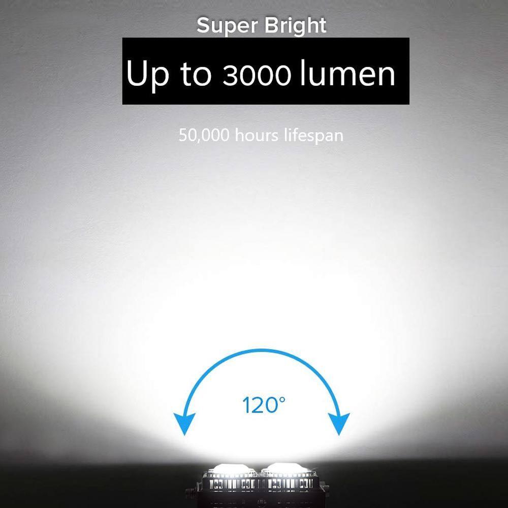 30W Outdoor LED Flood Light, 200W Equiv. 3000lm Super Bright Outdoor Security Light with Switch, IP66 Waterproof, 5700K Daylight White, Landscape Floodlight with Plug for Backyard, Garden, Warehouse
